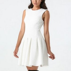 Bebe Diana diamond fit and flare dress - M